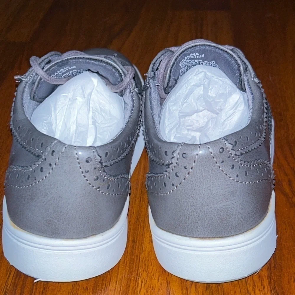 Steve Madden BGamma Youth Gray Leather Oxfords Size 1